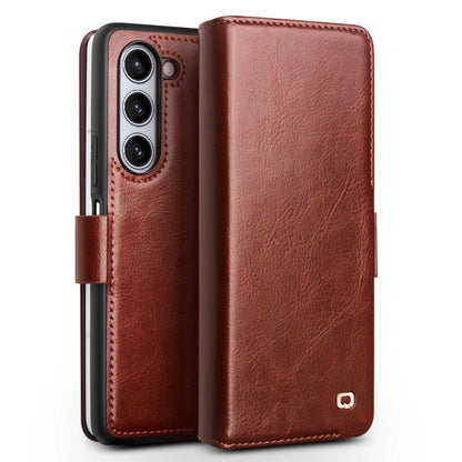 QIALINO Premium Genuine Leather Case for Samsung Galaxy Z Fold5 Card Slot Wallet Cover For Samsung Galaxy Z Fold 5 5G Case