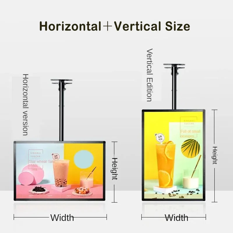 Ultra Thin LED TV Light Box Menu Board Led Light Box Menu Board Hanging for Restaurant Menu Board Display Led Illuminated Poster