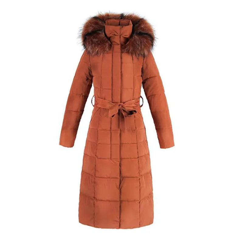 long Parkas korean style fashion quilted jacket women winter outfits 2023 Thicken Warm Long Coat Clothing Hooded Autumn Clothes