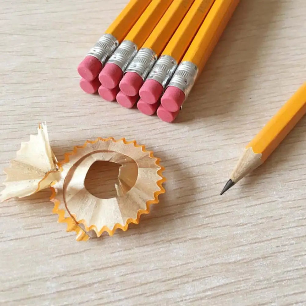 10 Pz Studenti HB Matita con Gomma Eraser Fornitura Scuola per Bambini Cancelleria