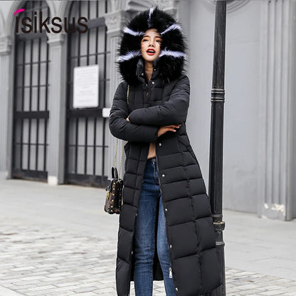 long Parkas korean style fashion quilted jacket women winter outfits 2023 Thicken Warm Long Coat Clothing Hooded Autumn Clothes