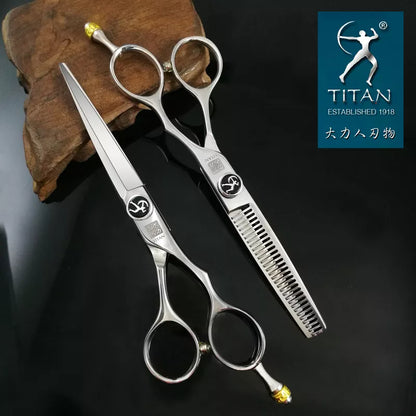 Titan Professional hair scissors  5.5inch   6.0inch barber scissors cutting thinning scissors