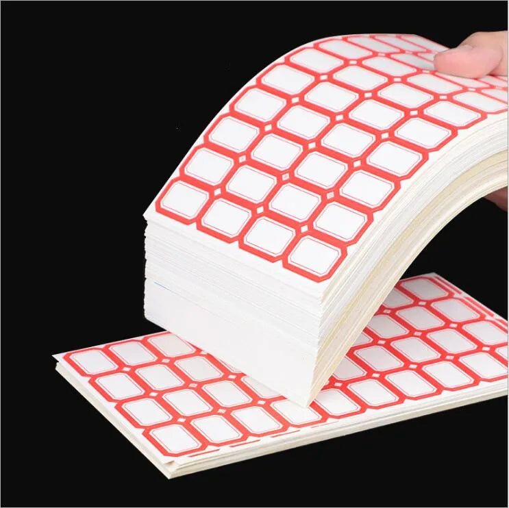 10 sheets Office Supplies Self-adhesive sticker label paper Small stickers handwritten blank assorted price stickers