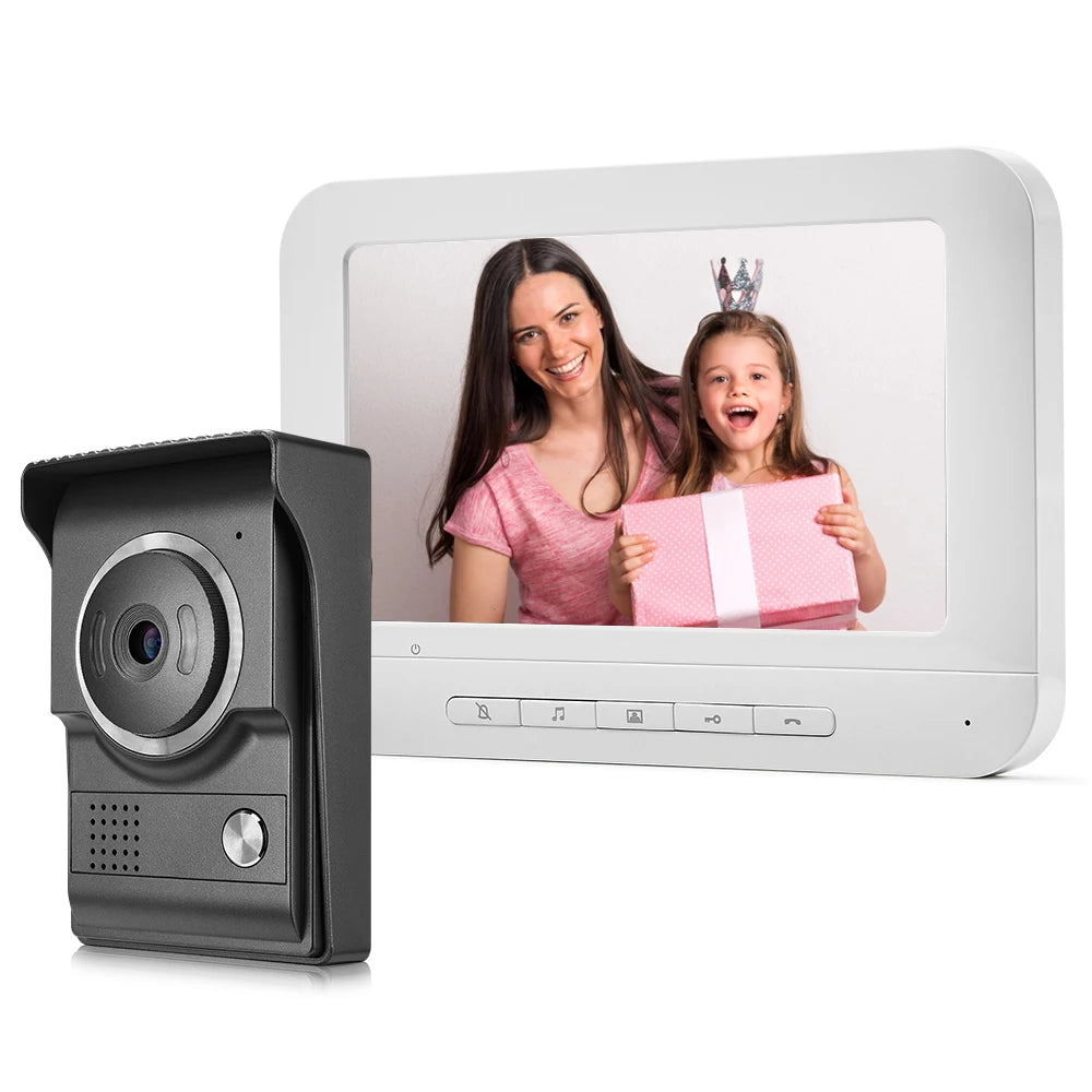 SmartYIBA Video Ring Doorbell Camera Visual Intercom Night Vision Two-Way Intercom Video Door Phone Video Door Entry Phone Call