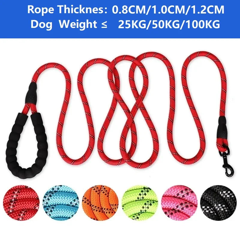 120/150/200/300CM Strong Leashes za pse Mehko ročaj pasja ojačana ležaj za majhne srednje velike dobe Velike pasje zaloge