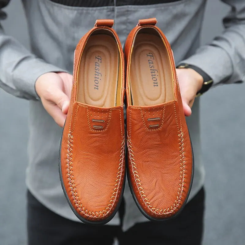 Men Casual Shoes Luxury Brand Casual Slip on Formal Loafers Men Moccasins Italian Black Male Driving Shoes