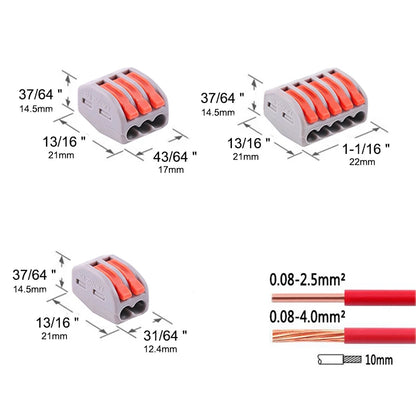 10/60 copë lidhëse teli 2 3 5 pine kabllo elektrike lidhëse me shirit Led mini-kafaz Përçues univerzal kompakt për instalime elektrike