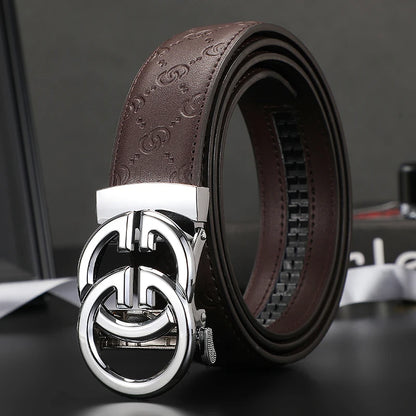 Business Men Belts Luxury Brand Famous Genuine Leather Male Belts for Women High Quality Designers Double G Buckle jeans Strap