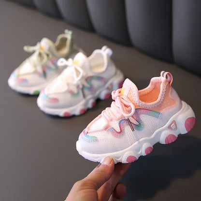 Fashion Breathable Baby Shoes Soft Bottom Non-slip Casual Kids Girl Sneakers