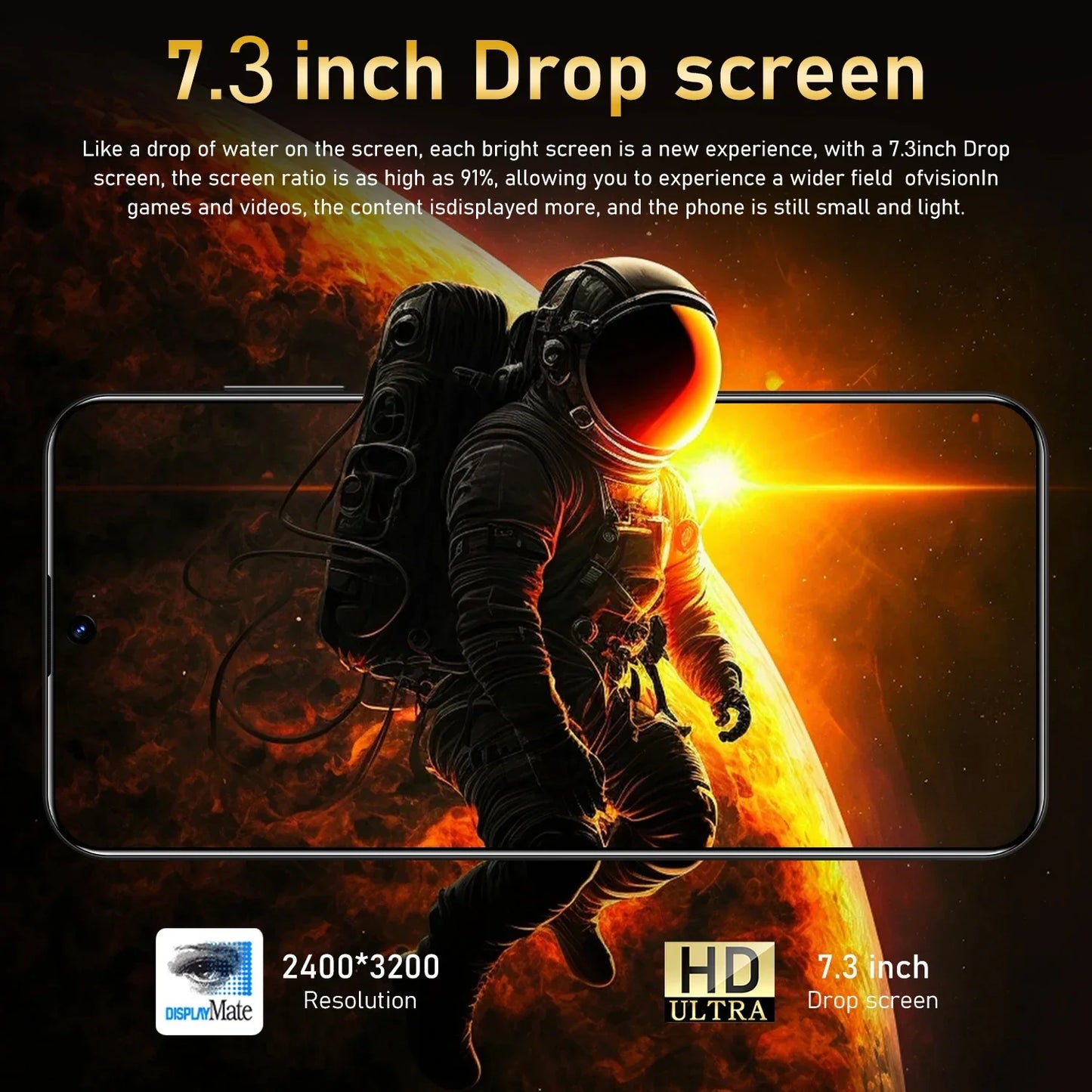 Original X6 Pro Smartphone 7.3inch Global Version 16G+1TB Snapdragon 8 gen3 Android14 50+108MP 4G/5G Cellphone Mobile Phone NFC