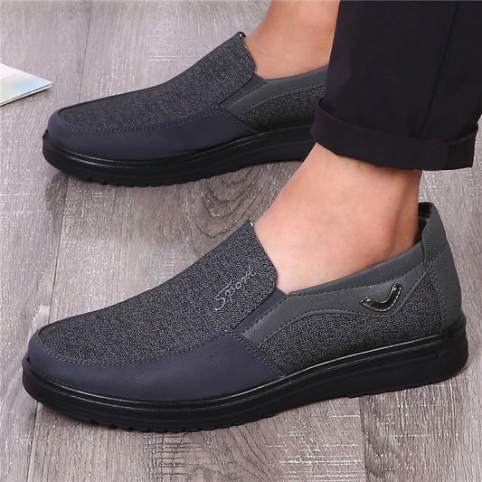 Sneakers Mannen Canvas Stijl Schoenen Casual Loafers Klassieke Casual Schoenen voor Mannen 2024 Ademende Zachte Flats Schoenen Sneakers Plus Size