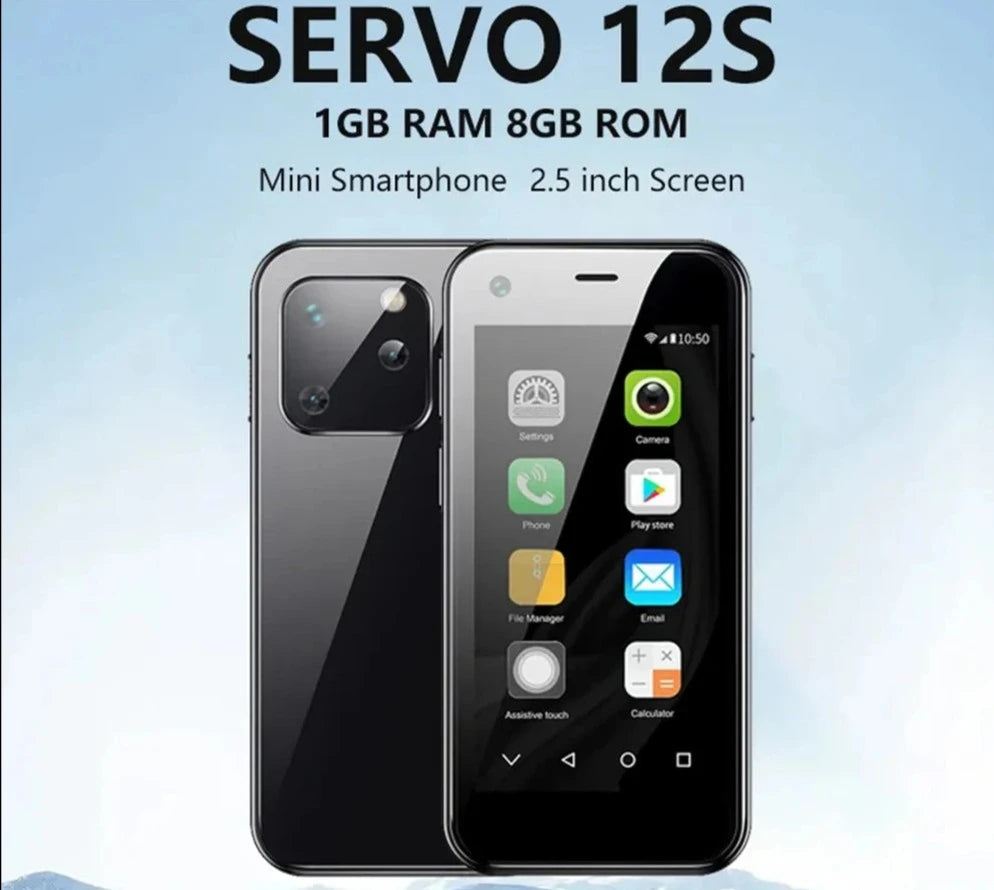 12S Mini Smartphone 2.5 "Piccolo Schermo Android 9.0 2GB 16GB 3G WCDMA Cellulare Telecamera GPS Cellulare Cellulare Telefoni Cellulari Google Play