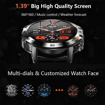 Bluetooth Call Smart Watch Men Sports Fitness Watches IP68 Waterproof Smartwatch for Xiaomi Android IOS K52