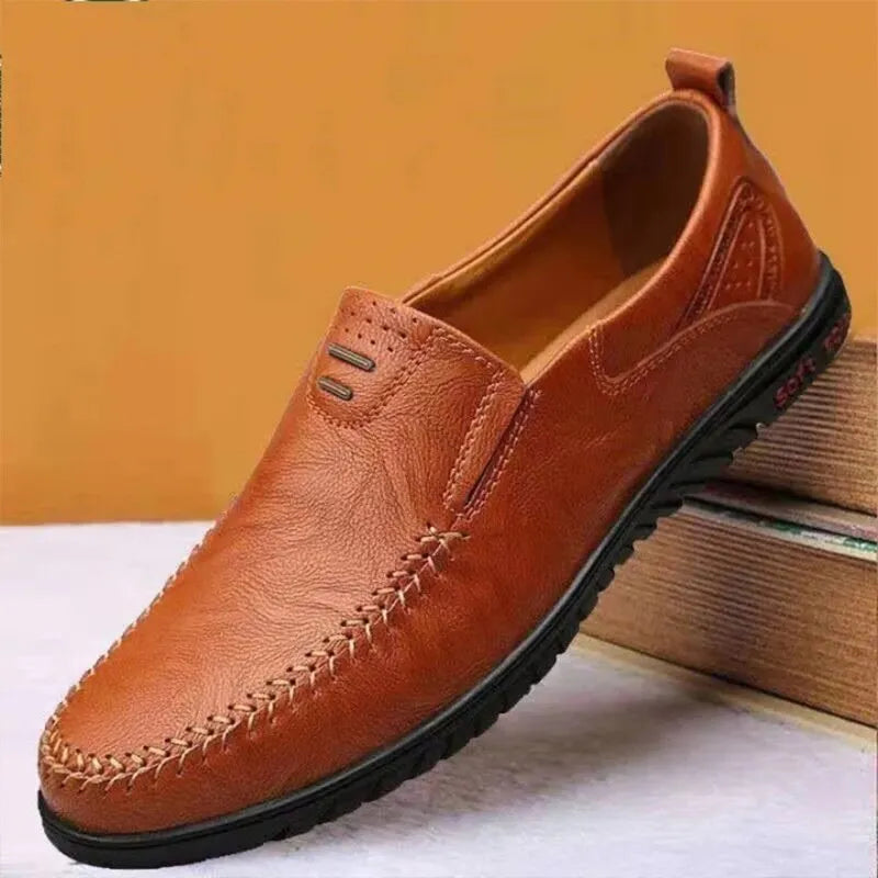 Men Casual Shoes Luxury Brand Casual Slip on Formal Loafers Men Moccasins Italian Black Male Driving Shoes