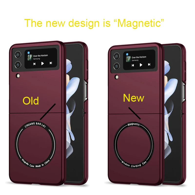 Magnetic Wireless Charging Case for Galaxy Z Flip 3 4 5