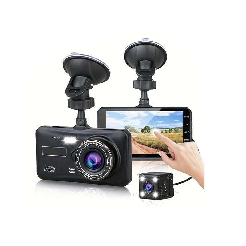 Dash Cam Voor- en Achteruitrijcamera AUTO DVR Auto Video Recorder Voertuig Black Box FULL HD 1080P Nachtzicht Driver Recorder