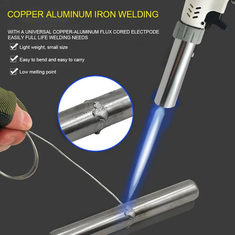 5-50Pcs No Need Solder Powder Aluminum Welding Rod Brazing Low Temperature Aluminum Tin Solder wire Soldering Rod Tool Kit