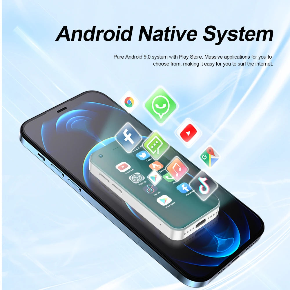 SERVO KING5000 Mini Smartphone 3G Rrjetet Dual Nano SIM Sistem Android 9.0 16GB ROM 2.5'' Ekran Play Store me xhep 