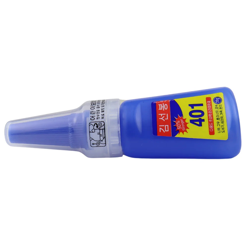 12g / 20g  Strong Transparent 401 Glue Soft Shoes Manicure Repair Metal Plastic Accessories Multi-Functional Adhesive