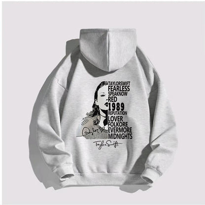 Autumn Winter Hoodies For Men Women Sweater Taylor【Mindnights】Album Print Sweatshirt Unisex Pullovers Hooded Hip Hop Streetwear