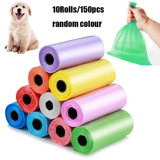 10 Rolls Dog Poop Cars Eco-Reply Leak-proof-Dog Pop Cars 15 торби/Roll Puppy чиста Гара Ѓубре за кучиња