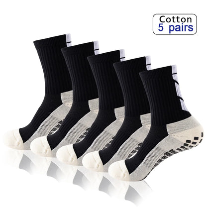 5 pairs men socks football socks mens thickened towel bottom men's training professional running sports socks basketball socks