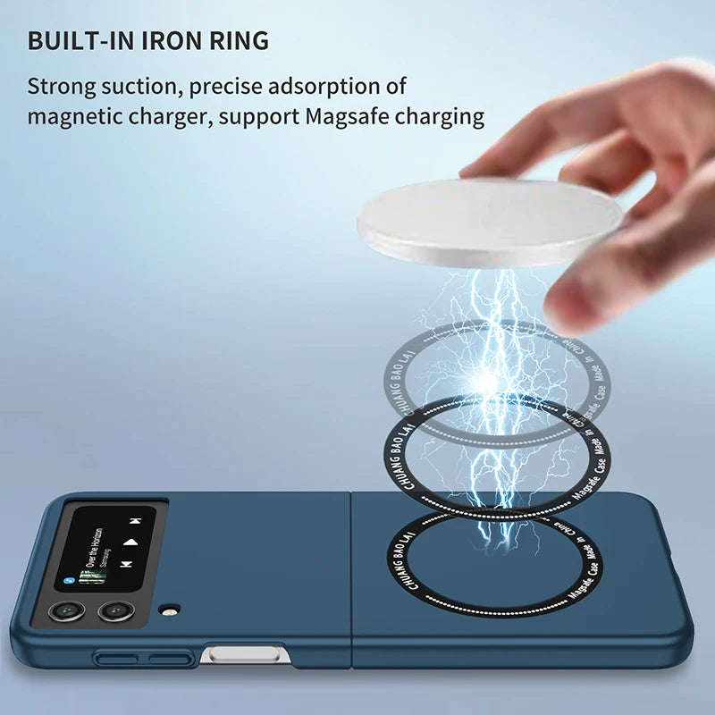 Magnetic Wireless Charging Case for Galaxy Z Flip 3 4 5