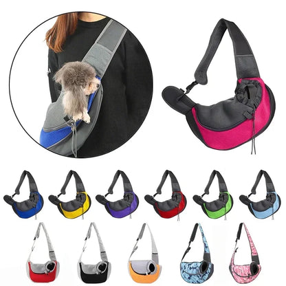 Pet Puppy Carrier S/L Çanta për shpatulla për qen Udhëtimi me rrjetë Oxford Single Comfort Sling Çanta me ngarkesë 