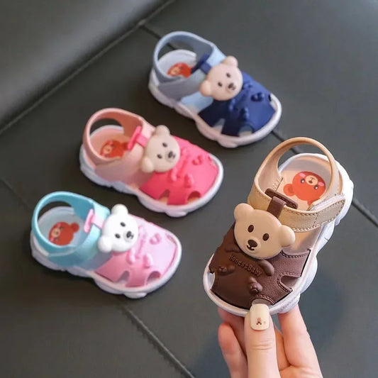 2024 Zomer Baby Jongens Meisjes Sandalen Kinderen Strand Sandalen Cartoon Baby Peuter Schoenen Comfortabele Zachte Zool Kinderen Student Schoenen 