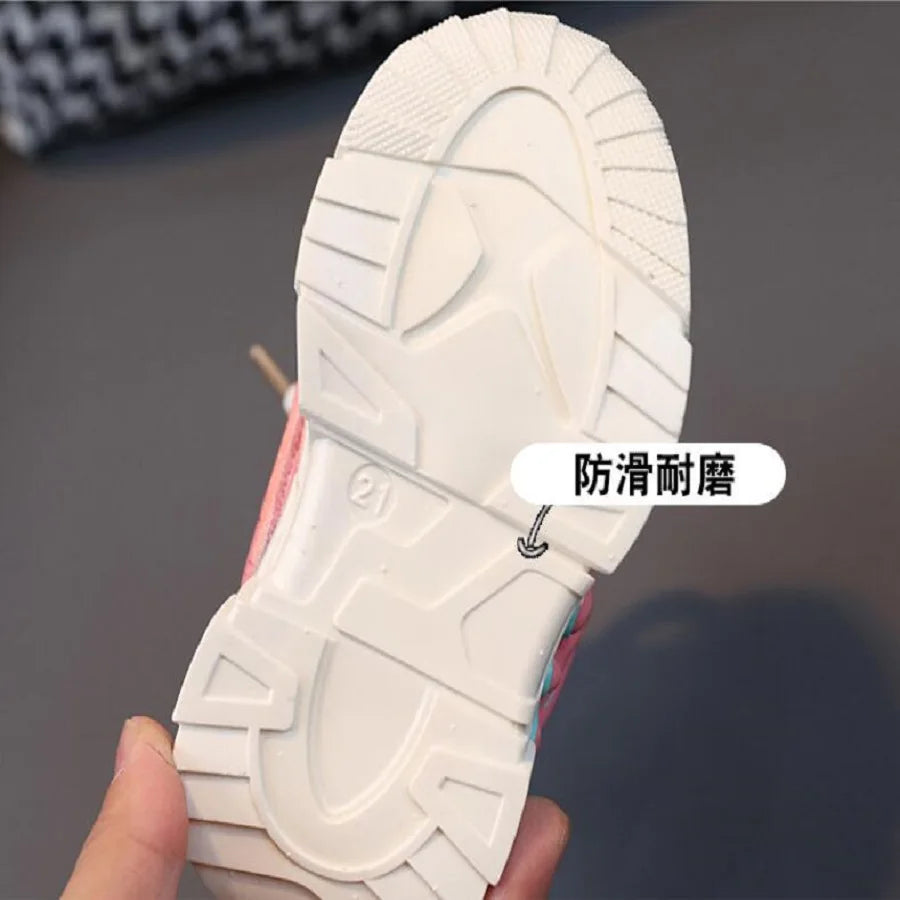 Children's Casual Shoes Boys' Father's Shoes Girls' Sports Shoes Autumn 2023 New Children's Anti-skid Soft Sole Running Shoes