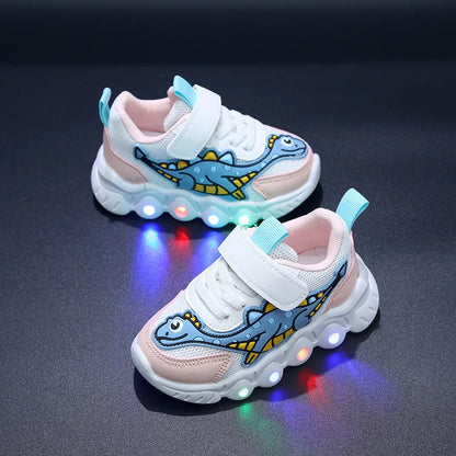 for Boy Kid Shoe for Girl Mesh Breathable Shoe Baby Illuminated Shoe Tennis Shoe