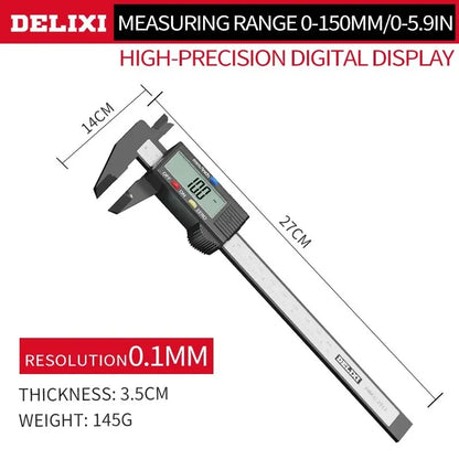 150mm 0.1mm Digital Caliper 6 Inch Electronic Vernier Caliper Measuring Tool Calliper Micrometer Digital Ruler