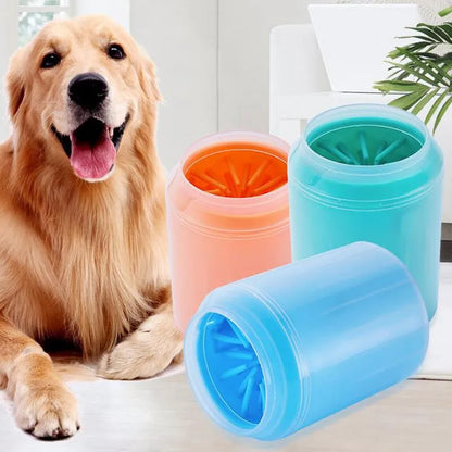 Pet Paw Cleaner Zachte siliconen voetreinigingsborstel Draagbare huisdieren Honden Handdoek Voetwasmachine Reinigingsemmer Schone borstelbenodigdheden 