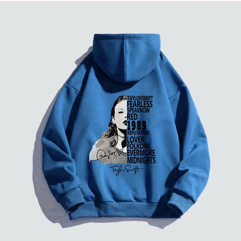 Autumn Winter Hoodies For Men Women Sweater Taylor【Mindnights】Album Print Sweatshirt Unisex Pullovers Hooded Hip Hop Streetwear