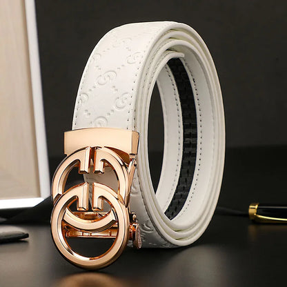 Business Men Belts Luxury Brand Famous Genuine Leather Male Belts for Women High Quality Designers Double G Buckle jeans Strap