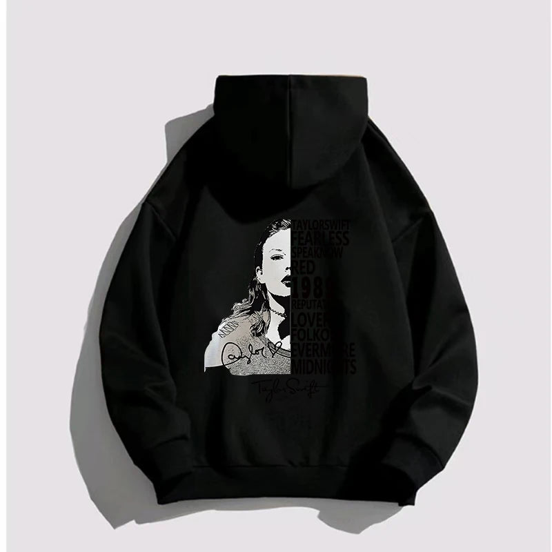 Autumn Winter Hoodies For Men Women Sweater Taylor【Mindnights】Album Print Sweatshirt Unisex Pullovers Hooded Hip Hop Streetwear