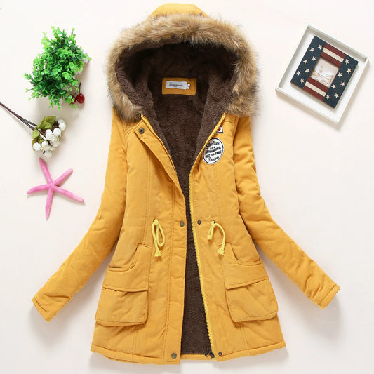 Winter damesjassen Parka Streetwear Casual jassen Militaire bontjassen met capuchon Donsjacks Winterjas Dames Jas Dames