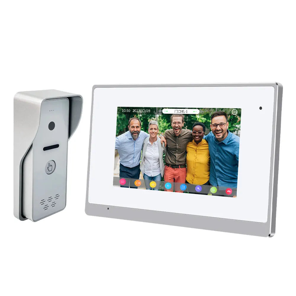 TUYA 7Inch WiFi Digital 1080P Video Intercom Smart  APP Wireless Video Door Phone Access Control System for Home Villa Apartment