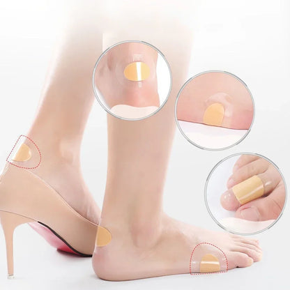 Gel Heel Protectors Shoes Sticker Soft Hydrocolloid Foot Patches Adhesive Blister Pads Heel Liner Pain Relief Plaster Feet Care