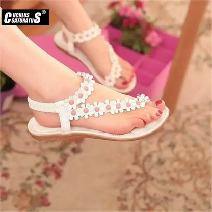 Women Sandals Summer Style Bling Bowtie Fashion Peep Toe Jelly Shoes Sandal Flat Shoes Woman 3 Colors