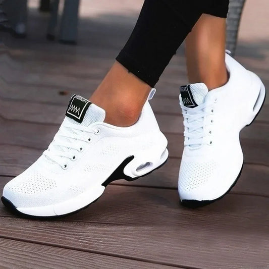 Dames loopschoenen Ademende vrijetijdsschoenen Outdoor Lichtgewicht Witte Tenis Sportschoenen Casual wandelschoenen voor Wamen