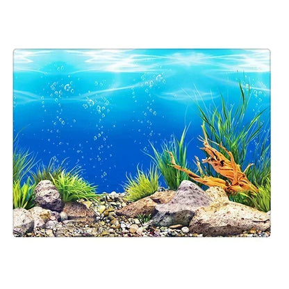 Aquariumachtergronddecoratie met 3D Oceaanplant Aquascape Aquariumsticker Poster Aquascape Schilderij Aquariumaccessoires