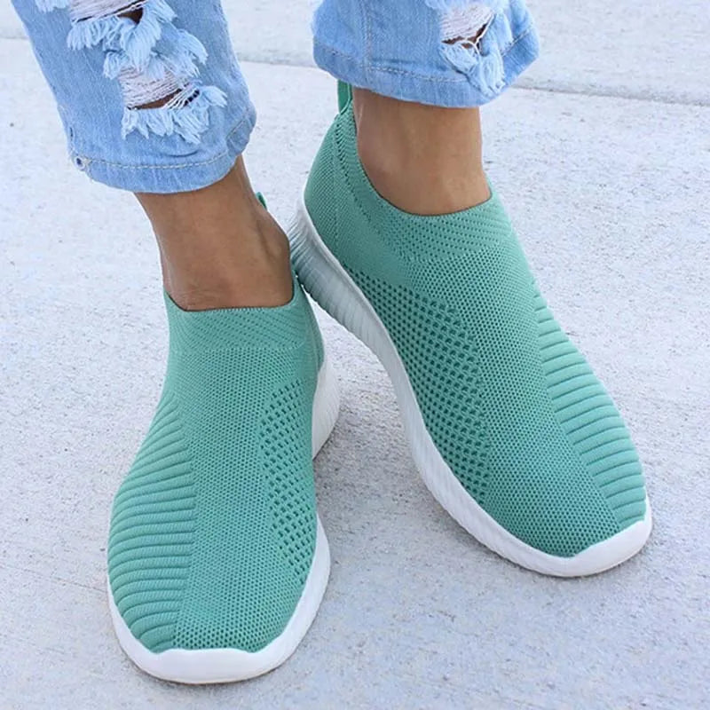 Shoes Fashion Sneakers Women Walking Women Casual Shoes Flat Platform Sneakers Sock Chunky Sneakers Slip On Shoes Woman Mujer