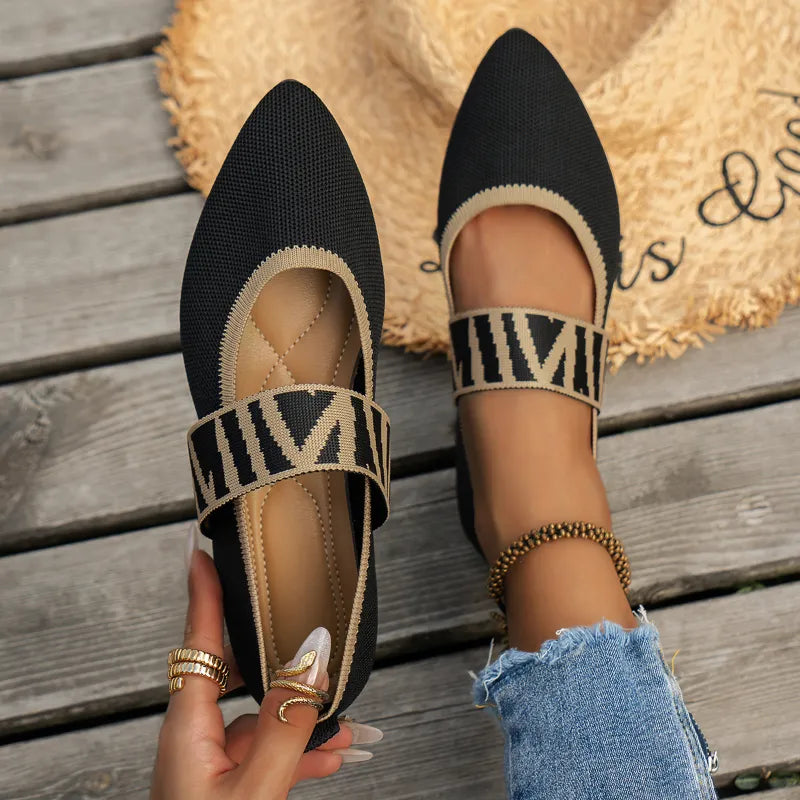 Women's Ballet Flats Casual Shoes Low Heel Barefoot Elegant Woman Sneakers Socofy Comfortable Pointed Toe on Offer Free Shipping