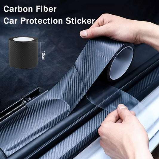 Nano Koolstofvezel Auto Sticker Plakken Protector Strip DIY Automotive Beschermfolie Auto Instaplijsten Zijspiegel Anti Kras Tape