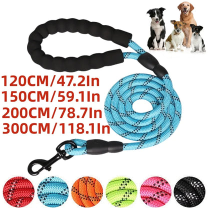 120/150/200/300CM Strong Leashes za pse Mehko ročaj pasja ojačana ležaj za majhne srednje velike dobe Velike pasje zaloge