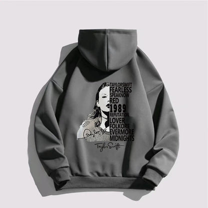 Autumn Winter Hoodies For Men Women Sweater Taylor【Mindnights】Album Print Sweatshirt Unisex Pullovers Hooded Hip Hop Streetwear