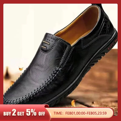 Men Casual Shoes Luxury Brand Casual Slip on Formal Loafers Men Moccasins Italian Black Male Driving Shoes