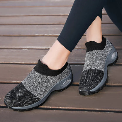 Women's Casual Sports Socks Sneakers Fashionable Thick Sole Air Cushion