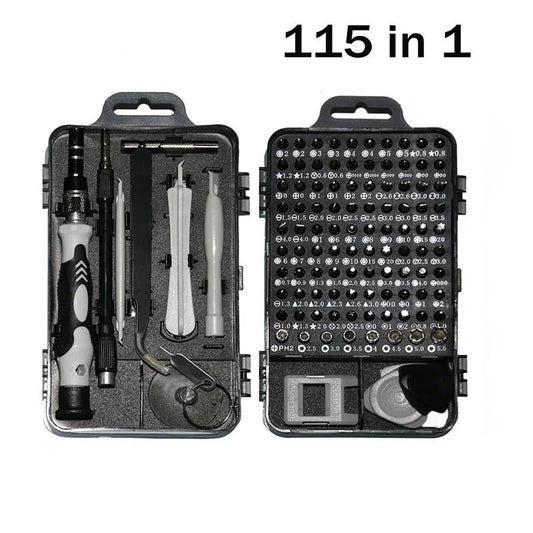 115 во 1Multifunctional Screwdriver постави компјутерски мобилни телефонски опрема за поправање екрајвер инсулијанскиот прирачник. Алатки